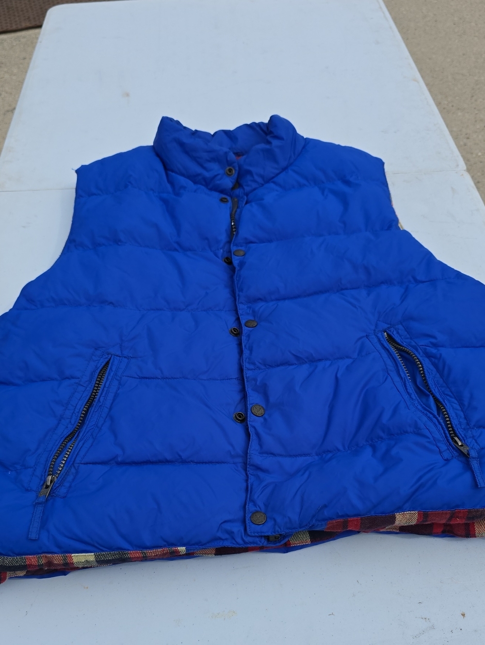 Blue American Eagle Men's Quilted Puffer Vest - Sleeveless Jacket